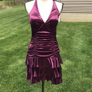XOXO Purple Halter Top Dress